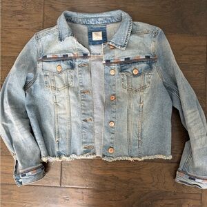 Good‎ HartWomen's Blue Denim Jacket with Fringe